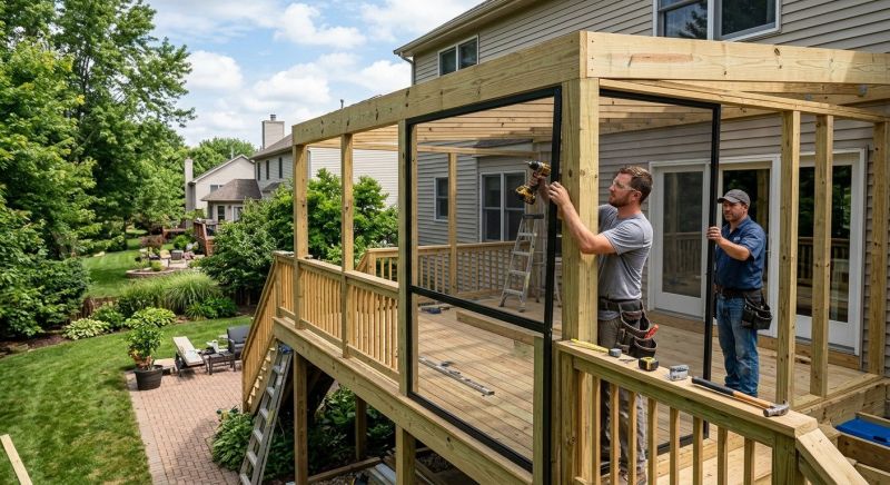 Enclosed Deck Installation in Longmont, CO