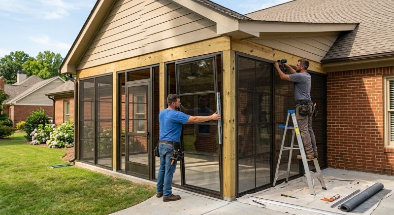 Enclosed Porch Construction in Austin, TX