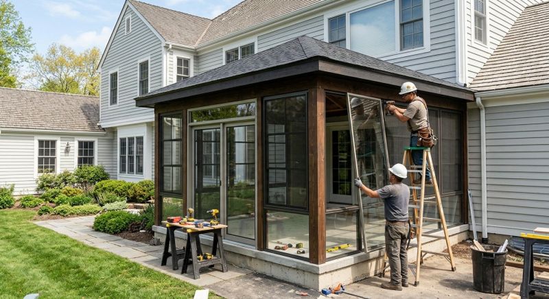 Porch Enclosure Installation in Charlotte, NC